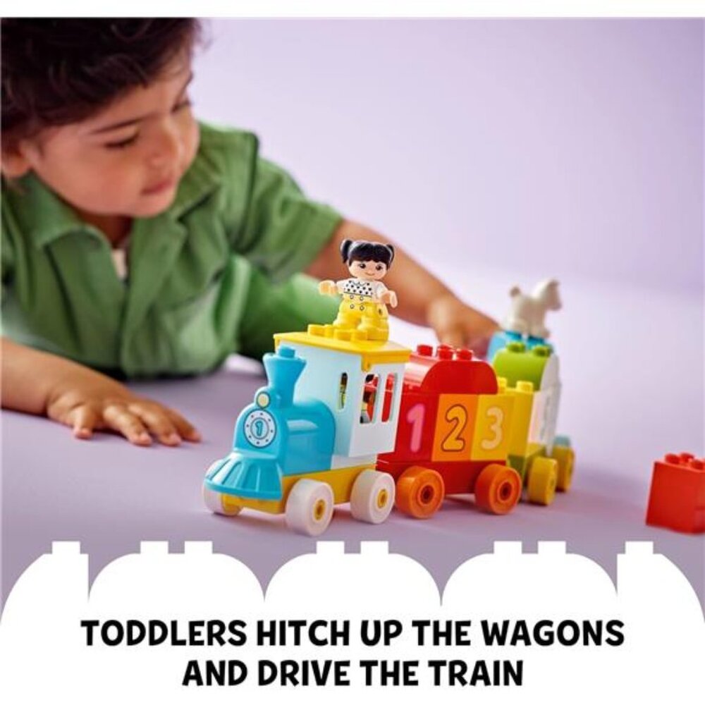 My First Number Train Toy with Bricks for Learning Numbers - Picture 4 of 7